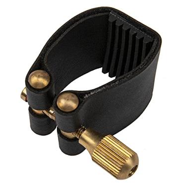 Imagem de 1 peça Yootones Alto Saxofone Ligadura Fixador Compacto para Bocal de Borracha de Saxofone Alto (Preto)
