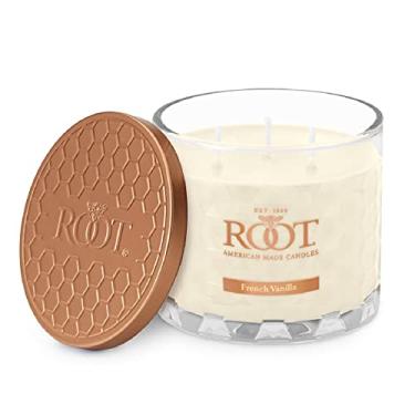 Imagem de Root Candles Vela perfumada de mistura de cera de abelha colmeia, 1 EA, baunilha francesa