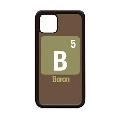Imagem de B Boron Elemento Químico Ciência para iPhone 11 Pro Max Capa para Apple Mobile Case Shell