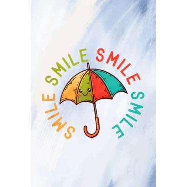 Imagem de Projects To Complete Notebook - Cute Smile Quote Saying Meme Smiley Kawaii Rainbow Umbrella