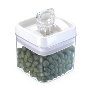 Imagem de Pote Hermético Cristal Quadrado c/ Alça 1,1 L - Injeplastec