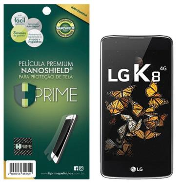 Imagem de Pelicula HPrime NanoShield para LG K8, Hprime, Película Protetora de Tela para Celular, Transparente