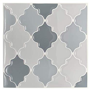 Imagem de Pastilha Adesiva Resinada Ibiza Quadrifólio Kit 4 Placas Adesivo 3 M