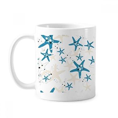 Imagem de Discover World Starfish Marine Organism Caneca clássica de cerâmica branca com alça 350 ml presente