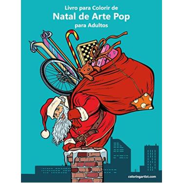 Imagem de Livro para Colorir de Natal de Arte Pop para Adultos: 1