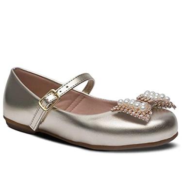 Imagem de Sapatilha Infantil Moda Laço 09 (28, Dourada)