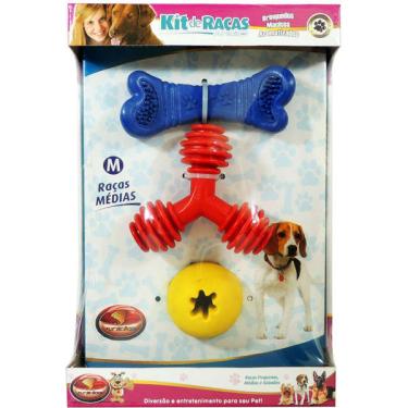 Imagem de Kit de Brinquedos Furacão Pet para Raças Médias - Tam. Único