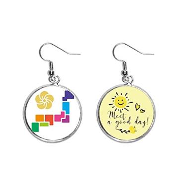 Imagem de Brincos Japan National Games Tokyo Ear Drop Sun Flower Jewelry Fashion