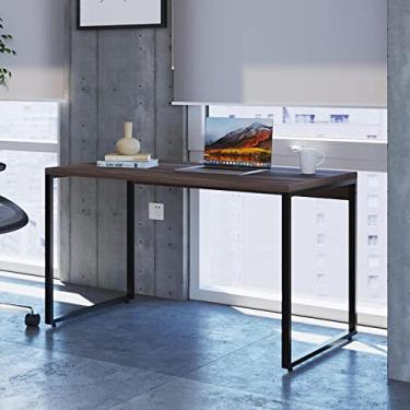 Imagem de Escrivaninha Industrial Kuadra 120 cm - Nogal/preto