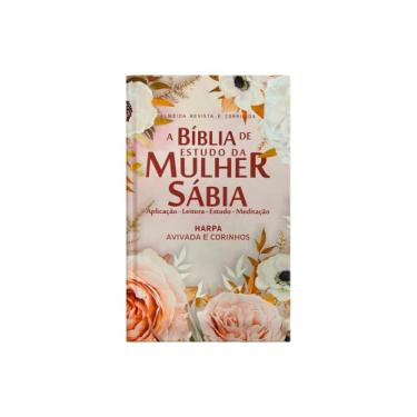 Imagem de Bíblia de estudo da mulher sábia - jfa - capa dura - arranjo rosas