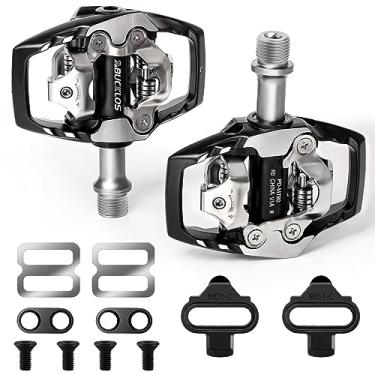 Imagem de BUCKLOS SPD Clip Pedals PD-M780 MTB Mountain Bike Pedais de dois lados sem clipless – Road Bike Spin Bike Selado Rolamento Clipes de Bicicleta em Pedal Compatível com Chuteiras Shimano SPD (Alumínio
