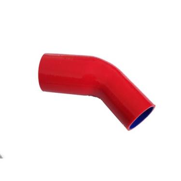 Imagem de JOIUYOLJ Acoplador de mangueira de cotovelo de redução de 45 graus ID 1,57 a 5.1 cm (40 mm a 50 mm) para tubo de admissão de ar direto universal Turbo Intercooler reforçado 4 camadas 5,4 mm