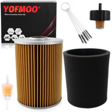 Imagem de YOFMOO Filtro + pré-filtro compatível com Yamaha G2 G8 G9 G11 carrinho de golfe a gás 4 ciclos curso carro clube 1985-1995 J10-14417-00 J38-14450-00 2123 2120