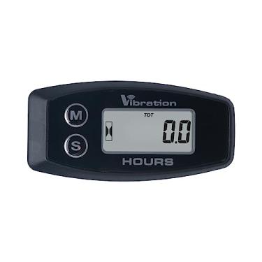 Imagem de Runleader medidor de hora digital sem fio, ativado por vibração, lembrete de manutenção, temporizador de trabalho redefinível, desligamento de fechadura do usuário, uso para motor e equipamento de cortador de grama ATV Marine