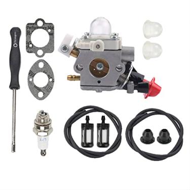 Imagem de Fremnily Carburador de carburador C1M-S267A FS70 FS56RC com ferramenta de ajuste de linha de filtro de combustível compatível com Stihl FS40 FS50 FS56 FS70 FC56 FC70 HT56 HT56C KM56 KM56RC Peças de