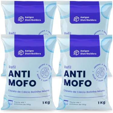 Imagem de Cloreto De Cálcio Antimofo Em Bolinhas 4kg - Evita Mofo Amigos Distribuidora