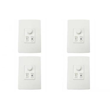 Imagem de Kit C/4 - Controle Ventilador Qualitronix Luz+Reversor 1L...