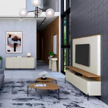Imagem de Conjunto Completo para Sala de Estar com 8 Peças 100% MDF - Casa Lar I