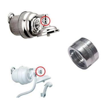 Imagem de Luva Em Metal Recartilhada para Ducha Articulavel Cardal Du214 Etc - P