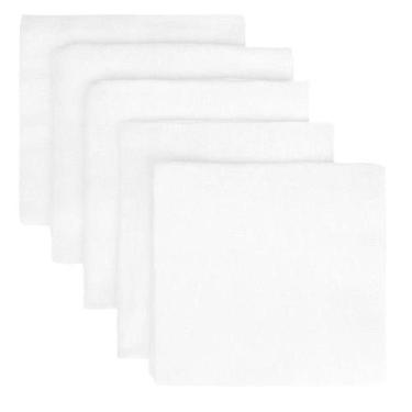 Imagem de Kit Fraldas com Tecido Duplo Branco 5 Peças Marca: Sato - Koala Baby