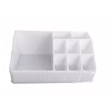 Imagem de Organizador Porta Maquiagem Plástico Para Cosméticos - Inter, Branco