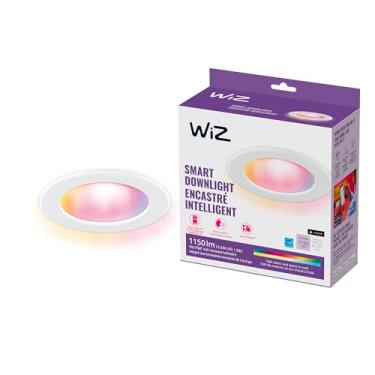 Imagem de WiZ Downlight de retrofit de 15.2 cm Connected Color High Lumen, 2700K - 6500K + RGB, 16 milhões de cores, aplicativo de controle inteligente, compatível com Alexa, Google Assistant e atalhos Siri,