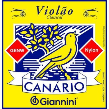 Imagem de Encordoamento violão nylon giannini genw canário médio, Cores