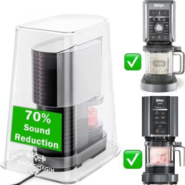 Imagem de Capa de liquidificador redutora de som – compatível com todos os modelos atuais Ninja Creami (não a brisa), liquidificadores sob armário como Hamilton Beach, Oster, KitchenAid - Caixa acústica para