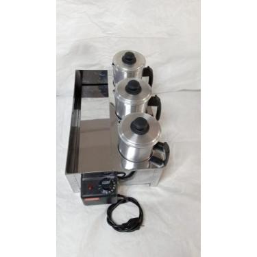 Imagem de Esterelizador 3 bules automático - MORAIS COIFAS E VITRINES, 220V