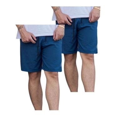 Imagem de 2 Shorts Masc Tactel Elastano Bordado Na Barra 2 Bolsos 099 - KSFRENTS