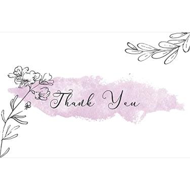 Imagem de Tree-Free Greetings Cartões de agradecimento com envelopes brancos para simpatia, chá de bebê, formatura, 10x15 polegadas, conjunto de 12, pêsames florais lavanda 4 (TK61419)