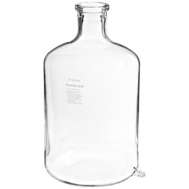 Imagem de Corning Pyrex Frasco aspirador de vidro borossilicato 1220-3X com arma lateral inferior, diâmetro externo de 238 mm, comprimento de 445 mm (caixa com 12)