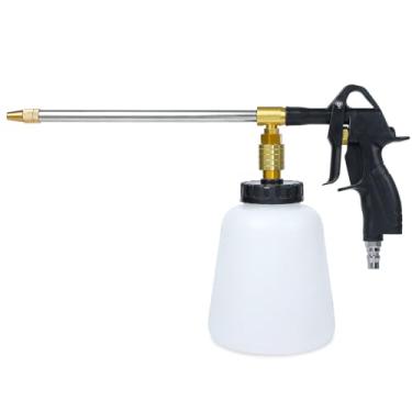 Imagem de Wenzhon Pistola de limpeza de carro, lançador de espuma pneumático e pulverizador de uso duplo - Pistola de limpeza rapidamente explode sujeira e poeira da superfície, funciona com compressor de ar