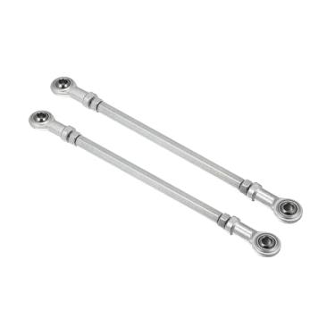 Imagem de REPAIROCK 2 peças de 210 mm de comprimento 8 mm de diâmetro de furo ajustável junta esférica de direção para 49cc acessório de kart elétrico para coluna de direção suspensão de direção prateado peças