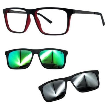 Imagem de Oculos Mormaii 6132 Swap 6 AA9 Com 2 Clipons Verde e Prata, Verde, Pra