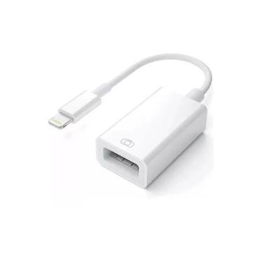 Imagem de Cabo Otg Usb Compatível Com Lightning/iPhone Pendrive Teclado - kapbom