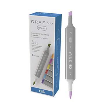 Imagem de Marcador Graf Duo Brush, CIS, Pale Lilac, Caixa com 6 unidades