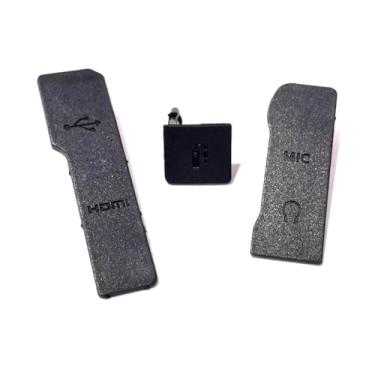 Imagem de 1 conjunto de interface USB MIC capa de borracha Dromirow para Canon 1DX 1DX2 R5 R6 R peça de reparo de câmera (R6 tampa de borracha USB)