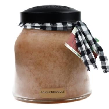 Imagem de A Cheerful Giver - Vela em frasco de vidro perfumado Snickerdoodle Papa (100 ml) com tampa e fragrância fiel à vida feita nos EUA
