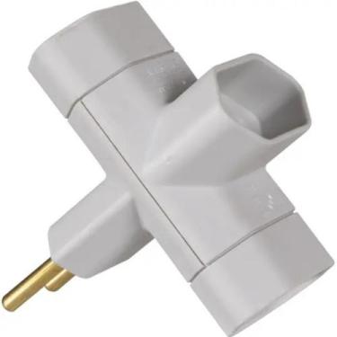 Imagem de Adaptador De Tomada Tipo T Benjamin 2 Pinos 110/220V ADP1-21 - MarGiri