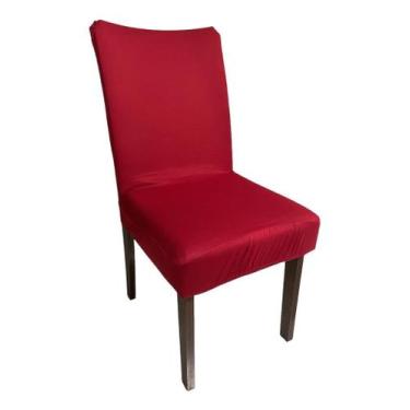 Imagem de Kit 6 Capas P/ Cadeiras Jantar Malha C/elástico Varias Cores - MC DECO