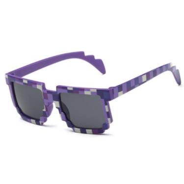 Imagem de Óculos De Sol Infantil Mine Mosaico Com Kit Completo - KIDS, 2, Roxo