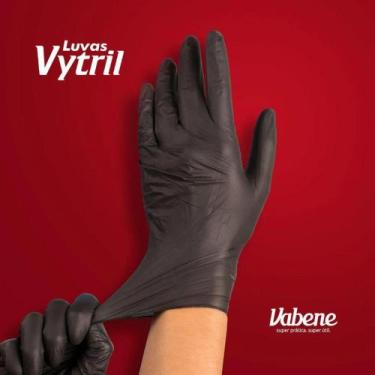 Imagem de Luva Vytril Preta Vabene  8 Pacotes com 12 Unidades Cada