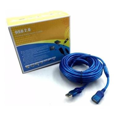 Imagem de Cabo Adaptador Usb 2.0 Amplificado Macho X Femea 15 Metros - OEM
