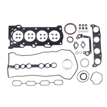 Imagem de INGKAN Kit de juntas de cabeça de cilindro de motor 1ZZ-FE serve para Chevy Prizm, Pontiac Vibe, Toyota Celica Corolla Matrix 2000 2001 2002 2003 2004 2005 1.8L 16 Válvula 1ZZ-FE Substituição do motor