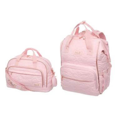 Imagem de Maternidade Mochila Grande Com Mala Média Lilica Little Shine - Lilica
