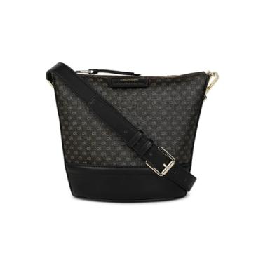 Imagem de Calvin Klein Cruz transversal norte/sul cinza, marrom/cáqui/preto, One Size