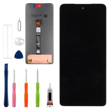 Imagem de Vvsialeek Novo conjunto de digitalizador de tela sensível ao toque LCD para Moto G75 [6,2 polegadas] com kit de ferramentas de reparo técnico - função de impressão digital