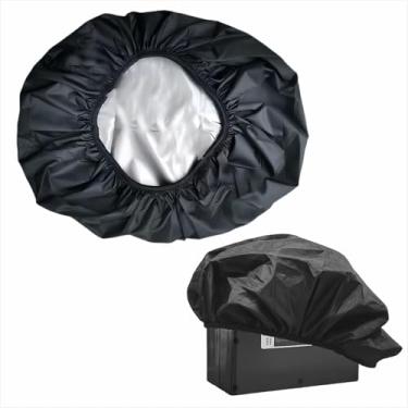 Imagem de LITEMATIRA Capa De Proteção Para Bateria Cadeira Rodas Elétrica, 190T, À Prova D'Água Sob O Assento, Poeira E Com Faixa Elástica, 17" X 14" Largura