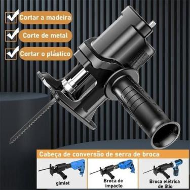 Imagem de Adaptador De Serra Elétrica Tico Tico Sabre Para Furadeira - Minymix